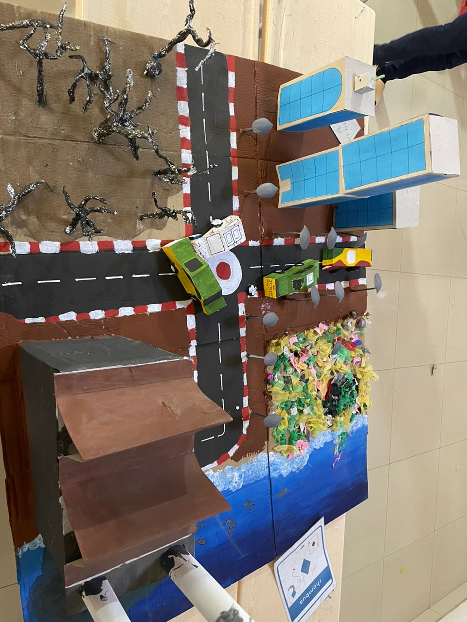Détail de la maquette réalisée par les élèves